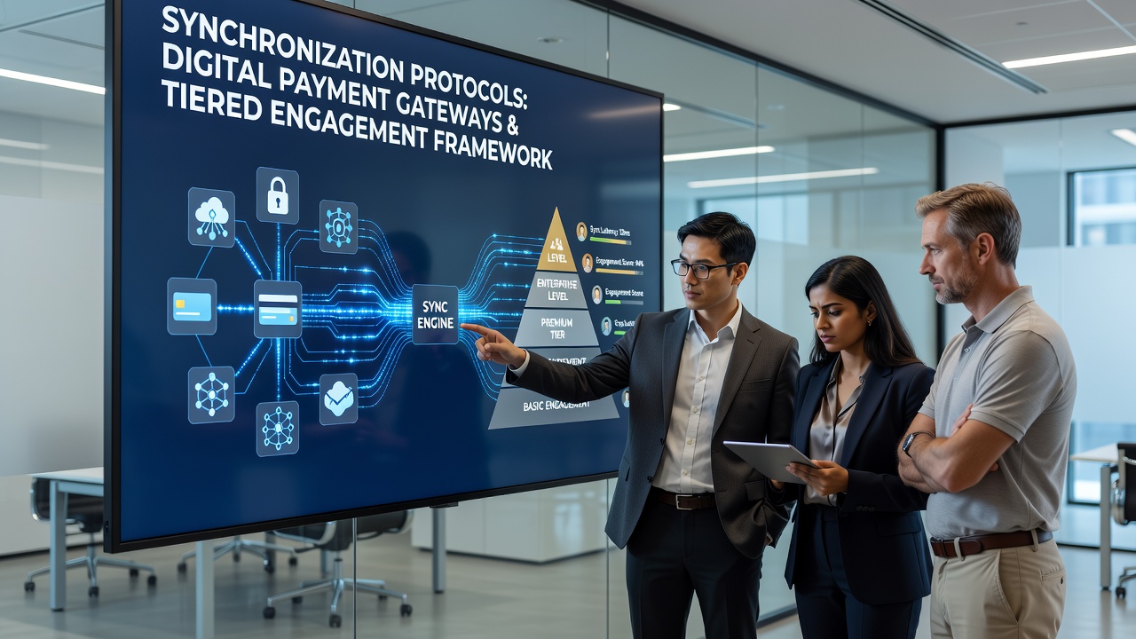 Tiered loyalty dashboards displaying synchronized payment and engagement data