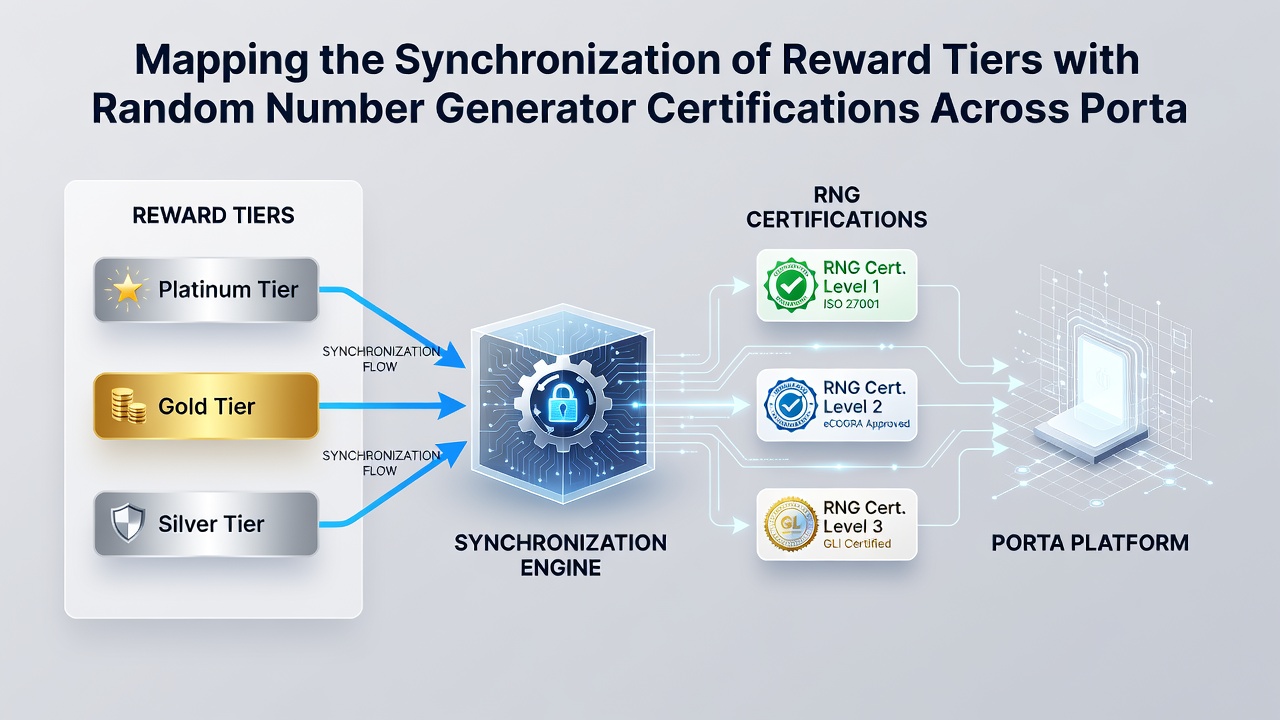 Detailed flowchart illustrating connections between RNG certification checkpoints and progressive reward tier activations in mobile gaming apps