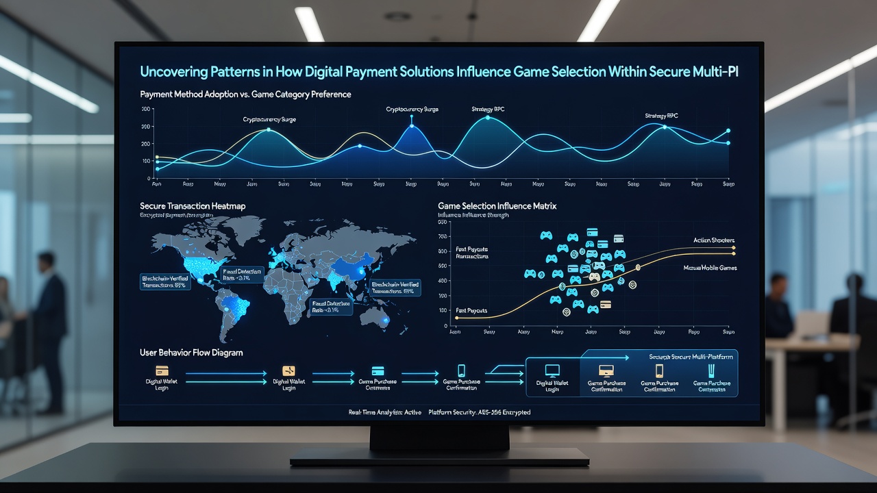 Multi-platform gaming dashboard showing payment and game selection integration
